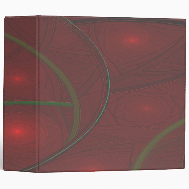 Fractal Rose Garden Binder (Front/Spine)