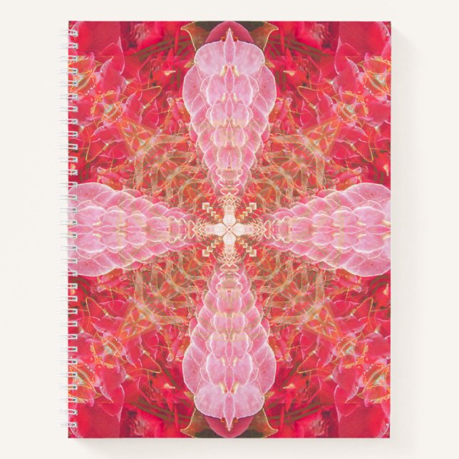 Fractal Rose - Notebook (Front)
