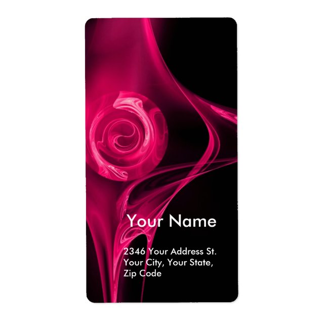 FRACTAL ROSE  Pink Fuschsia Black Label (Front)