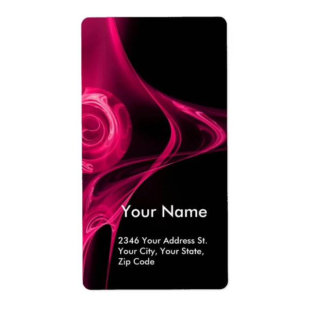 FRACTAL ROSE  Pink Fuschsia Black Label (Front)