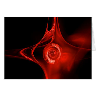 FRACTAL ROSE , red