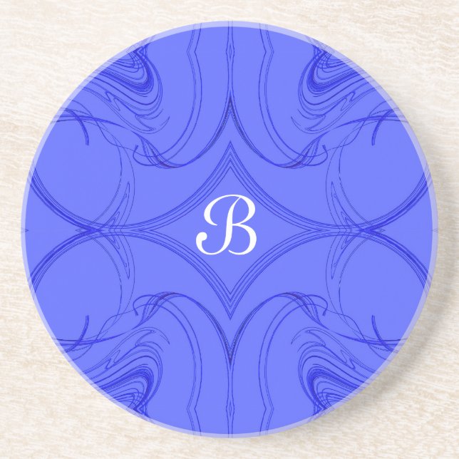 Fractal Series-13---Blue coaster--1 of Drink Coaster (Front)