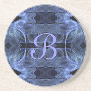 Fractal Series-7---Blue coaster--1 of colors Drink Coaster