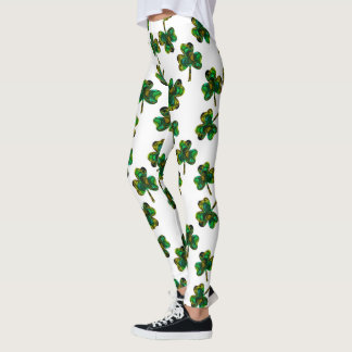 Fractal Shamrock Leggings