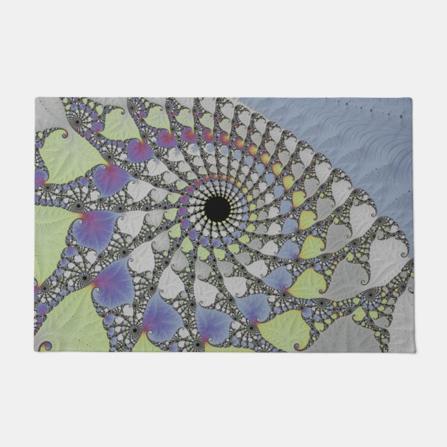 Fractal sheet texture doormat (Front)