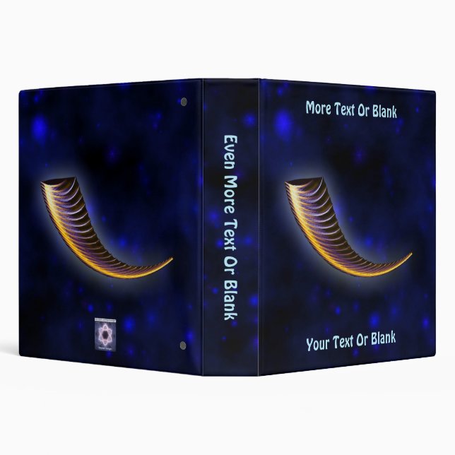 Fractal Shofar 3 Ring Binder (Background)