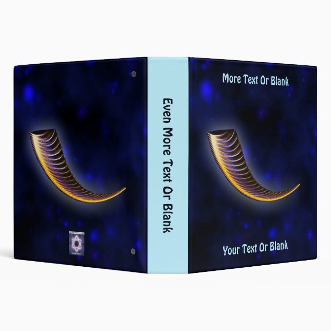 Fractal Shofar 3 Ring Binder (Background)