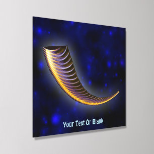 Fractal Shofar Acrylic Photo Tile