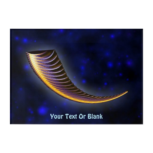 Fractal Shofar Acrylic Print (Front)