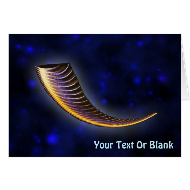 Fractal Shofar Cards (Front Horizontal)