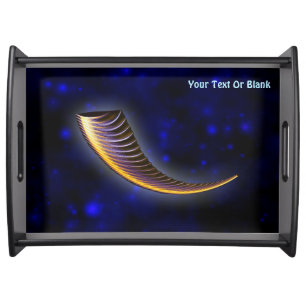 Fractal Shofar Serving Tray