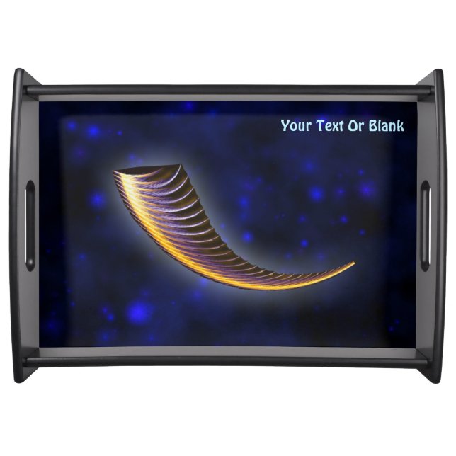 Fractal Shofar Serving Tray (Front)