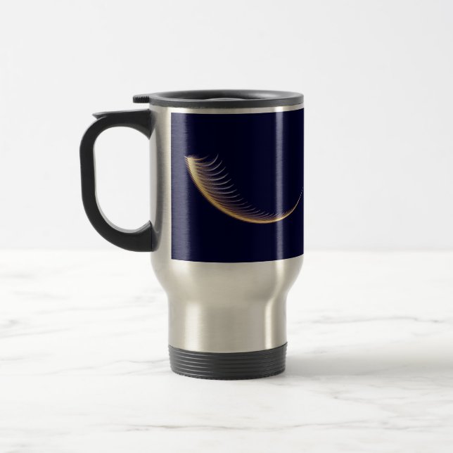 Fractal Shofar Travel Mug (Left)