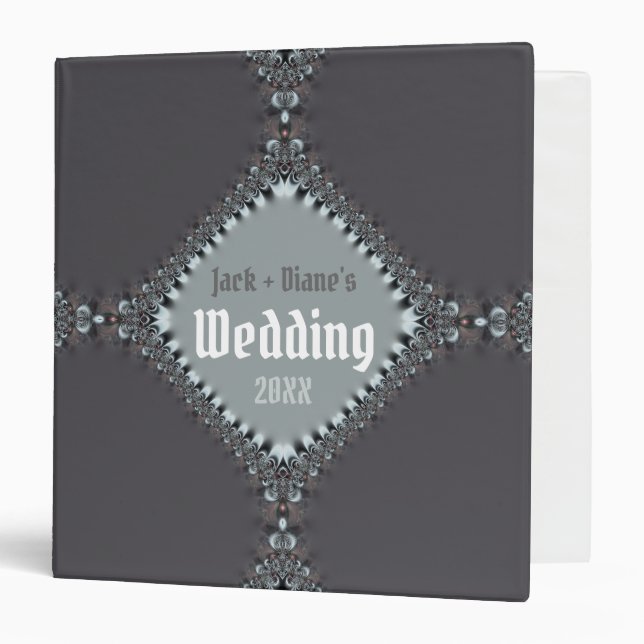 Fractal Silver Lace Binder (Front/Inside)