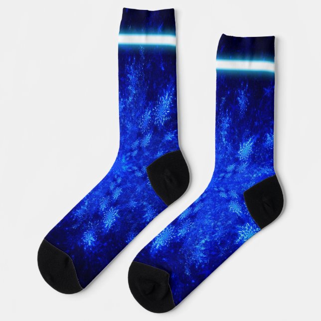 Fractal Snowburst Socks (Left)