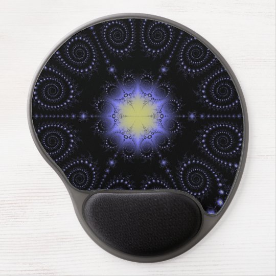 Fractal Snowflake Gel Mouse Pad