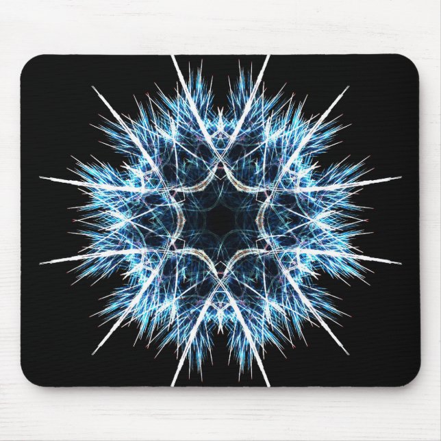 Fractal snowflake mouse pad (Front)
