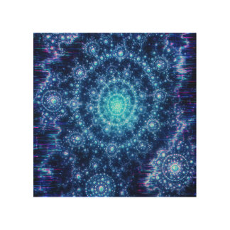Fractal Space Wood Wall Art