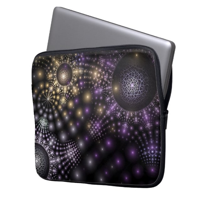 Fractal Sphere Art Mandala Universe Laptop Sleeve (Front Left)