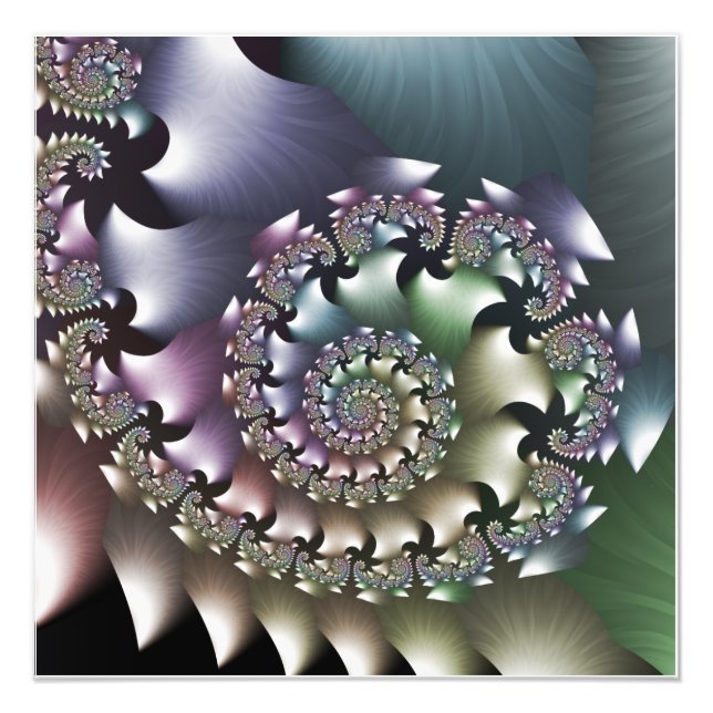 Fractal spiral art print (Front)