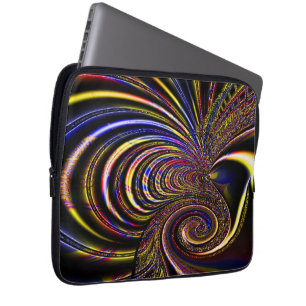 Fractal Spiral Designed (13") Electronics Bag