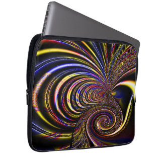 Fractal Spiral Designed (13") Electronics Bag
