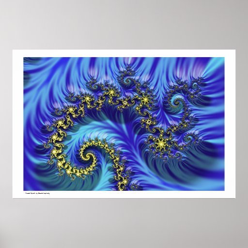 Fractal Spiral Poster | Zazzle