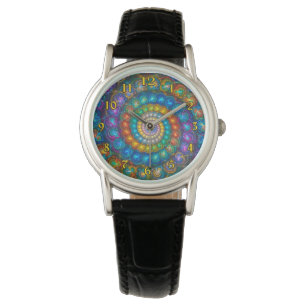 Fractal Spiral Shell Beads Watch