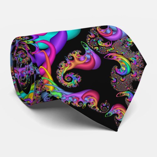 Fractal Spiral Sorbet Swirl Tie