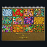 Fractal Spirals by Wolfepaw Calendar<br><div class="desc">A 12 month Calendar with a different fractal for each month.  Wolfepaw is known for her use of bright,  vibrant colors in her fractals and this calendar is no exception.  A unique gift idea for the person who enjoys abstract/fractal art.</div>