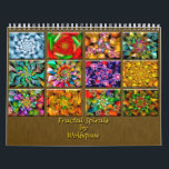 Fractal Spirals by Wolfepaw Calendar<br><div class="desc">A 12 month Calendar with a different fractal for each month.  Wolfepaw is known for her use of bright,  vibrant colors in her fractals and this calendar is no exception.  A unique gift idea for the person who enjoys abstract/fractal art.</div>