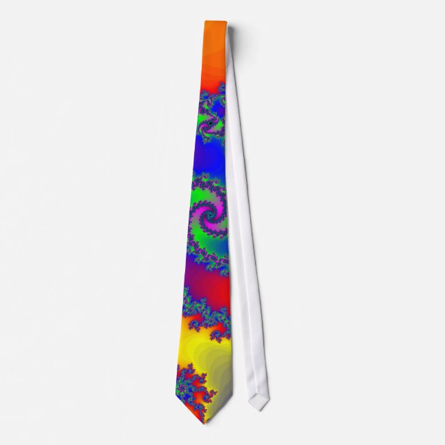 Fractal Spirals: Necktie / Tie (Front)