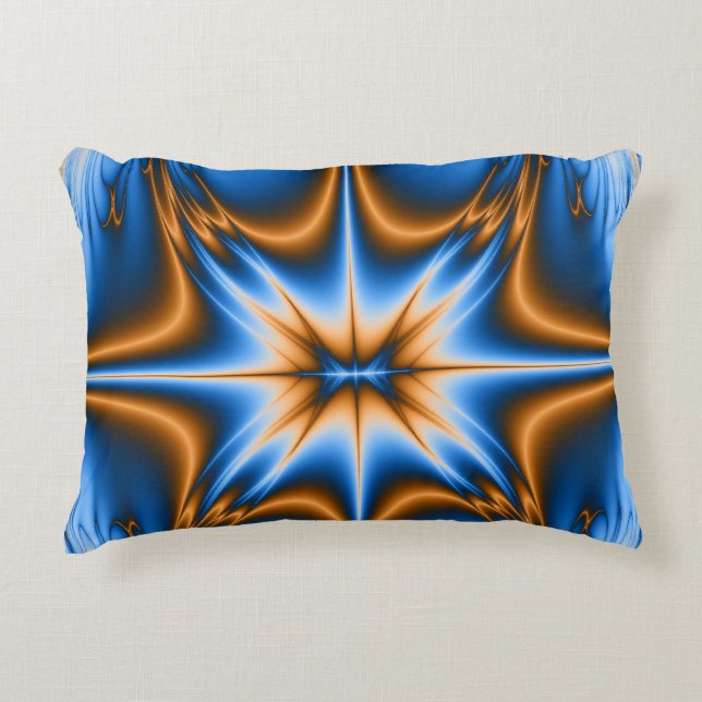 Fractal Star Accent Pillow (Front)