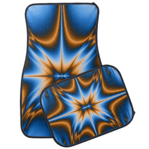 Fractal Star Car Floor Mat