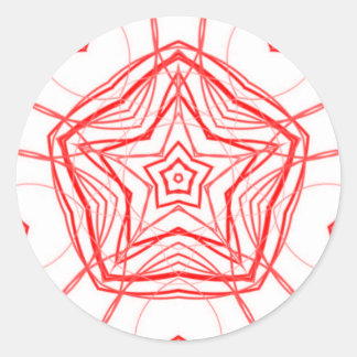 Fractal Star Heart Sacred Geometry Decal Sticker