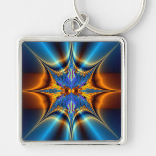 Fractal star. keychain