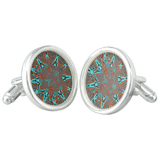Fractal Star of Future Complexity Cufflinks