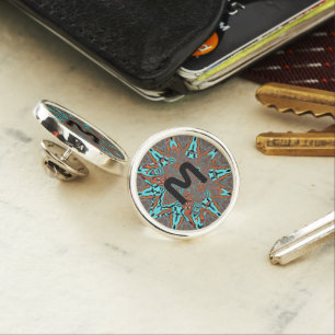 Fractal Star of Future Complexity Monogram Lapel Pin