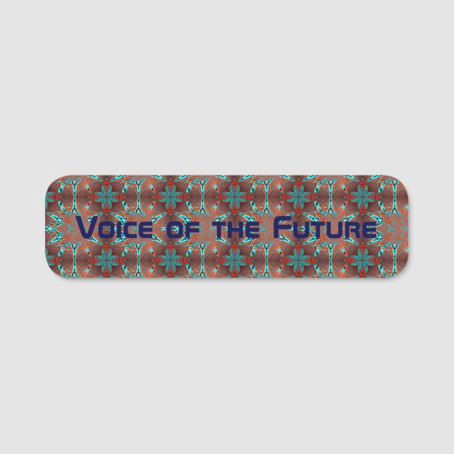 Fractal Star of Future Name Tag (Front)