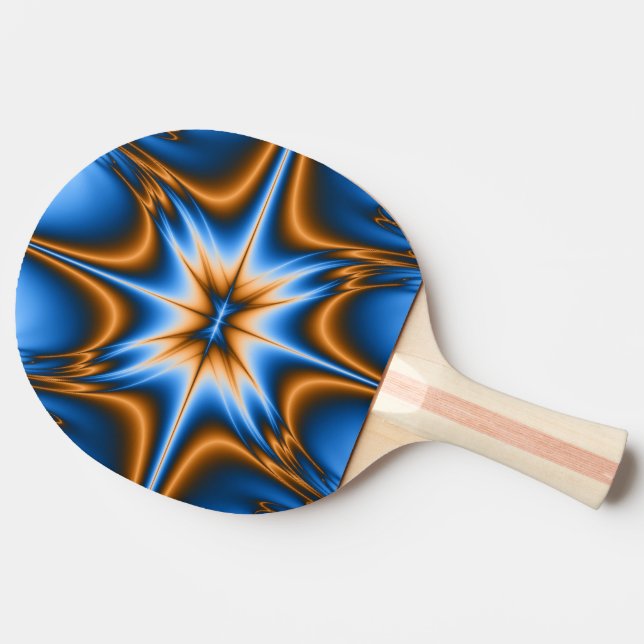 Fractal Star Ping-Pong Paddle (Side)