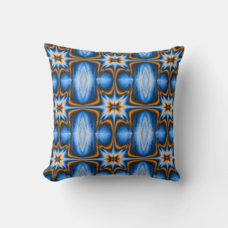 Fractal Star Throw Pillow