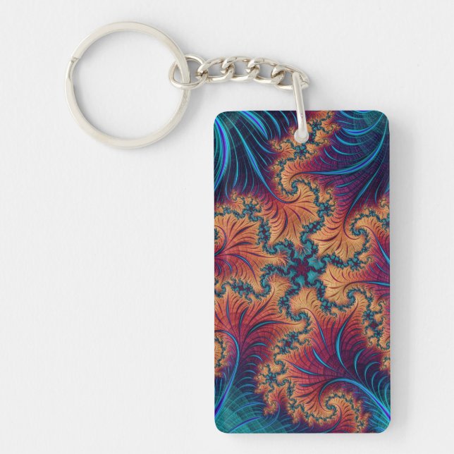 Fractal Starfish Keychain (Front)