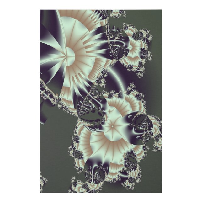 Fractal Steel Magnolias One of Two Faux Canvas Pri (Front)