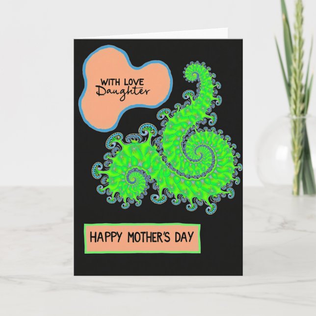Fractal Sweet Mothers Day Card (Front)