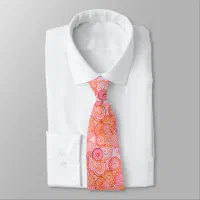 Blush Pink Satin Necktie with Geometric Rose Gold Rhinestones Pattern