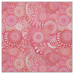 Fractal swirl pattern, pink, coral, peach fabric