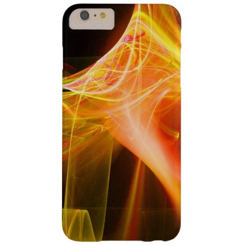 FRACTAL SWIRLS IN YELLOW ORANGE RED BARELY THERE iPhone 6 PLUS CASE