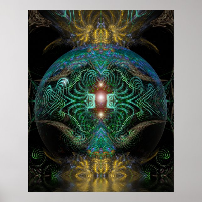 Fractal Temple Poster (Front)