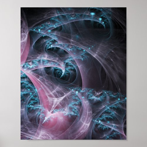 fractal texture background design poster