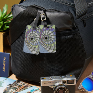 Fractal texture luggage tag